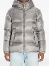 Moncler Couyere Short Down Jacket In Silver