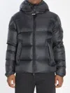 Moncler Mens Black Couyere Nylon-down Jacket In Blue