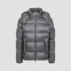 Moncler Couyere Short Down Jacket In Gray