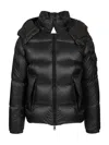 Moncler Puffer Jacket With Detachable Hood In Black