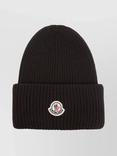 MONCLER COZY RIBBED BEANIE FOLDED CUFF