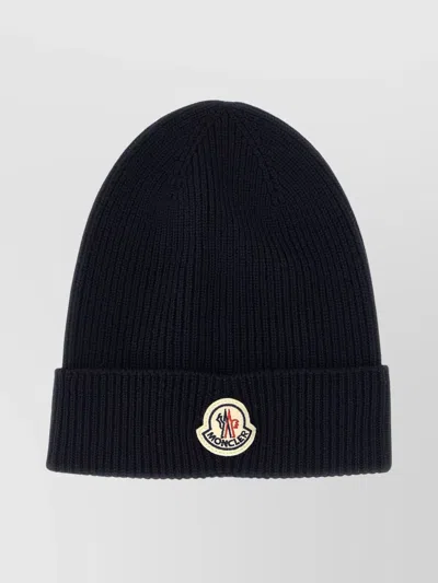 Moncler Cozy Ribbed Knit Turn-up Beanie