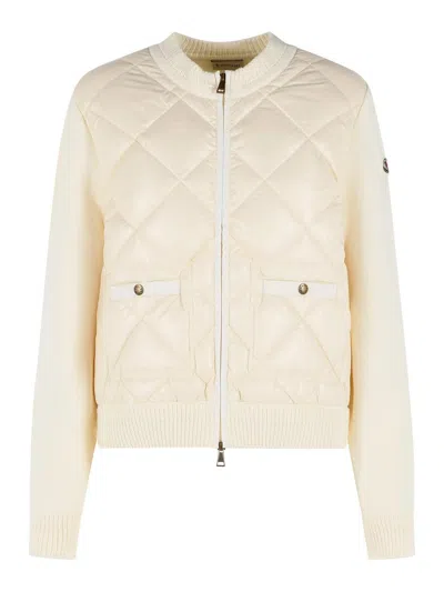 MONCLER CÁRDIGAN - CREMA