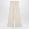 Moncler Elasticated Wide-leg Pants In White