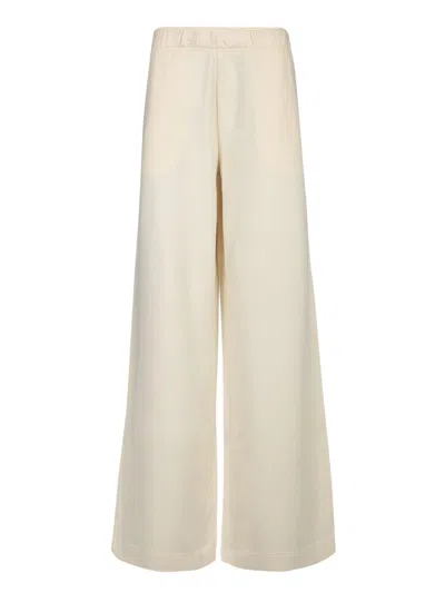 MONCLER CREAM COTTON JOGGERS