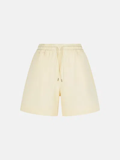 Moncler Cream Cotton Shorts