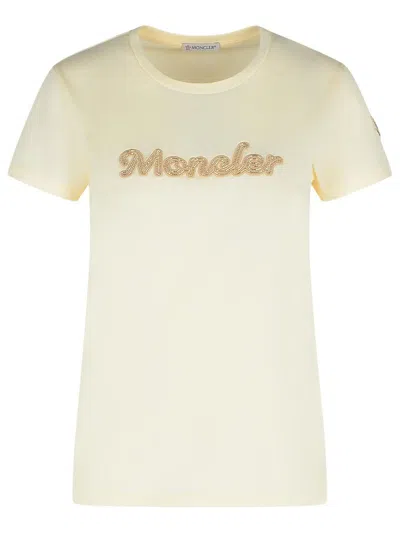 Moncler Cream Cotton T-shirt