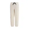 Moncler Cream Polyester Joggers (workout Pants) In Neutral