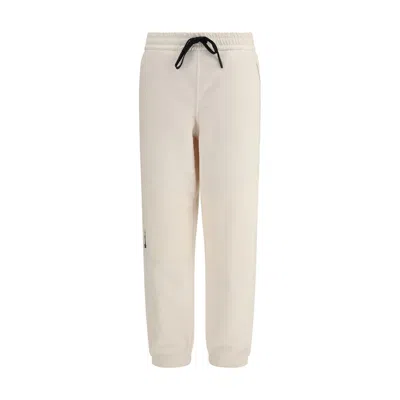 Moncler Cream Polyester Joggers (workout Pants) In Neutral