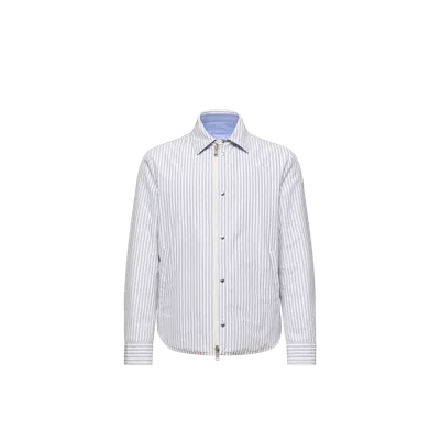 MONCLER MONCLER DOUDOUNE-CHEMISE RÉVERSIBLE CRESCENT, HOMME, BLANC, TAILLE: 3