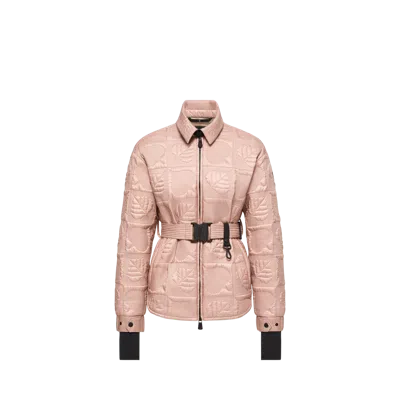 Moncler Crevoux Leaf-quilted Down Shirt Jacket, Women, Pink, Size: 0
