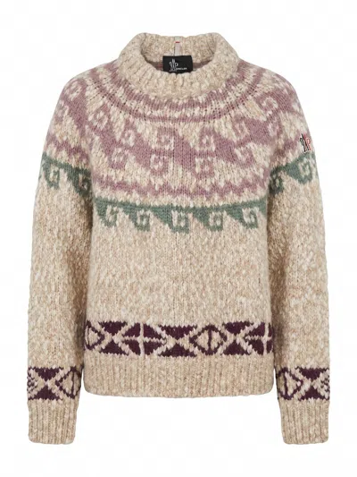 Moncler Grenoble Crew Neck In Brown