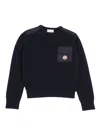 Moncler Crew Neck In Blue