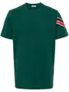 Moncler T-shirt Mit Rundhalsausschnitt In Grün