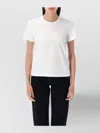 Moncler Embroidered Calligraphy Logo T-shirt With Crewneck