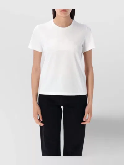 MONCLER CREW NECK EMBROIDERED SHORT SLEEVE TOP