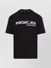 Moncler S Embossed-branding Crew-neck Relaxed-fit Cotton-jersey T-shirt Black