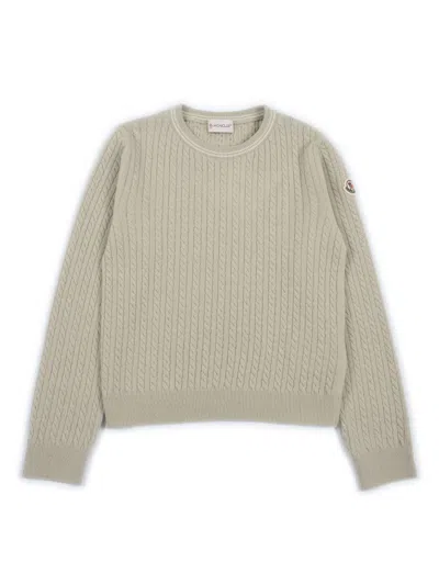 Moncler Kids' Crew Neck In Green
