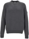 Moncler Crewneck Sweater Raglan Sleeves In Grey