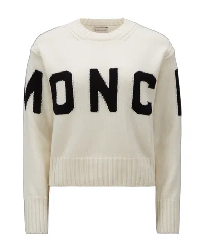 Moncler Crew-neck Jumper In White