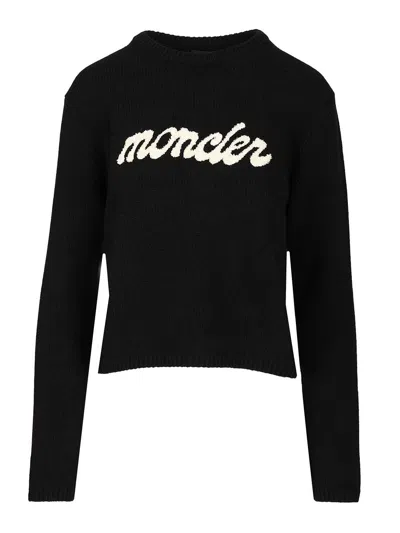 MONCLER CREW NECK KNITWEAR BLACK