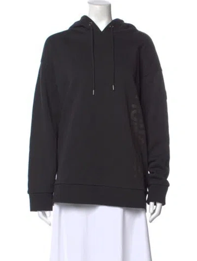 Pre-owned Moncler Crew Neck Long Sleeve Hoodie In Black