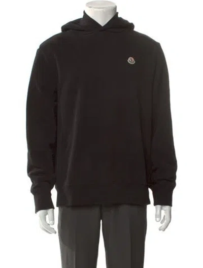 Pre-owned Moncler Crew Neck Long Sleeve Hoodie In Black