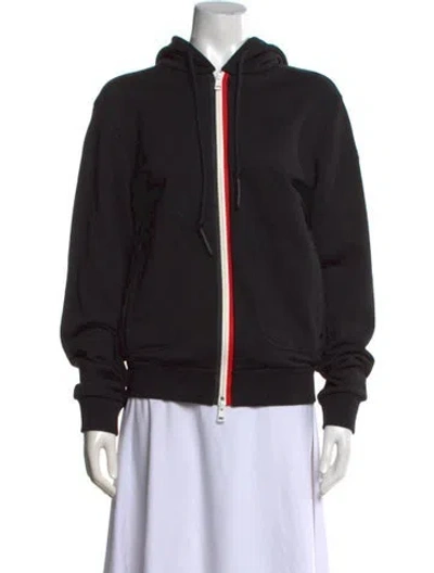 Pre-owned Moncler Crew Neck Long Sleeve Hoodie In Black