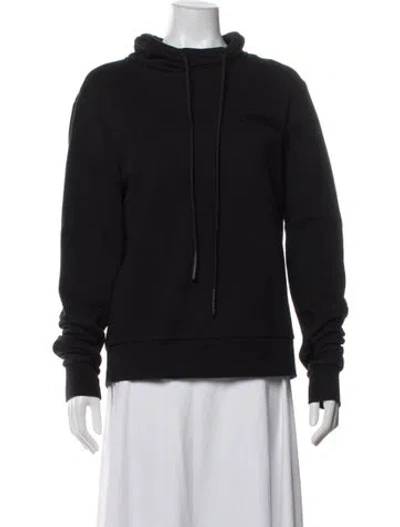 Pre-owned Moncler Crew Neck Long Sleeve Hoodie In Black