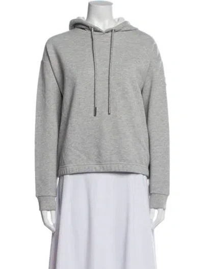 Pre-owned Moncler Crew Neck Long Sleeve Hoodie W/ Tags In Gray