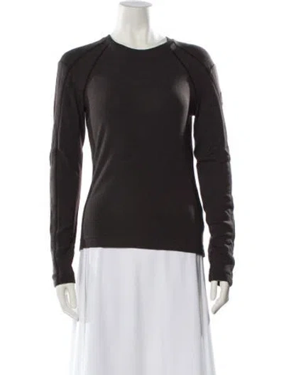 Pre-owned Moncler Crew Neck Long Sleeve Sweatshirt In Black