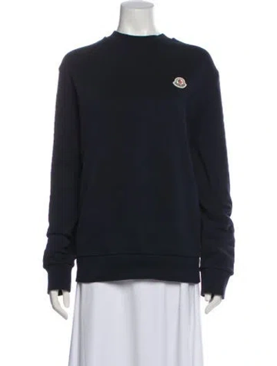 Pre-owned Moncler Crew Neck Long Sleeve Sweatshirt In Black