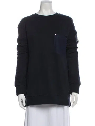 Pre-owned Moncler Crew Neck Long Sleeve Sweatshirt In Black