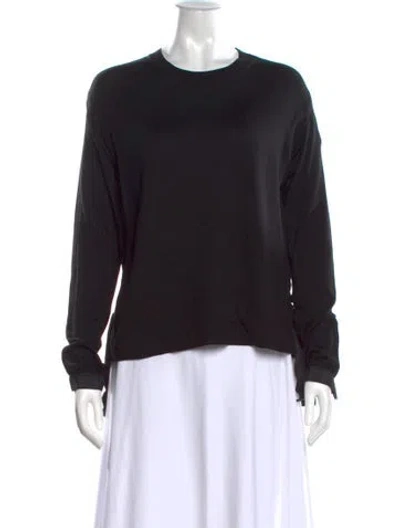 Pre-owned Moncler Crew Neck Long Sleeve Sweatshirt In Black