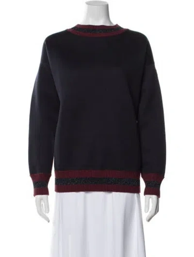 Pre-owned Moncler Crew Neck Long Sleeve Sweatshirt In Black