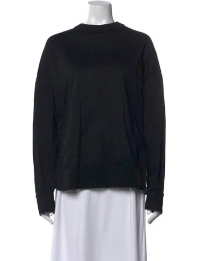 Pre-owned Moncler Crew Neck Long Sleeve Sweatshirt In Black