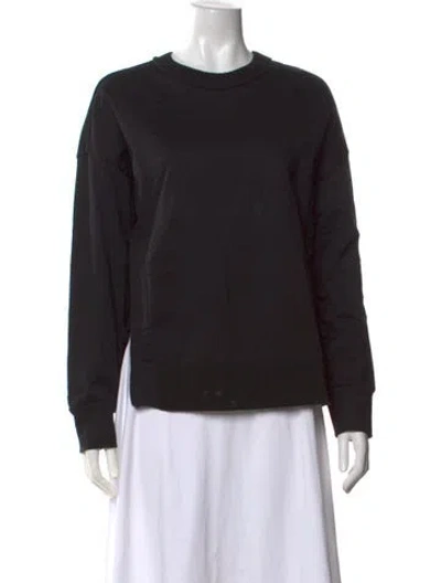 Pre-owned Moncler Crew Neck Long Sleeve Sweatshirt In Black