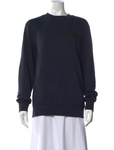 Pre-owned Moncler Crew Neck Long Sleeve Sweatshirt In Black