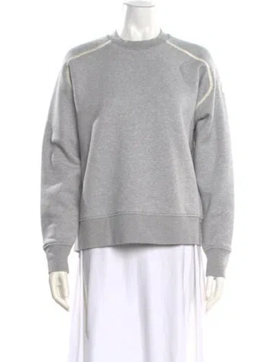 Pre-owned Moncler Crew Neck Long Sleeve Sweatshirt In Gray