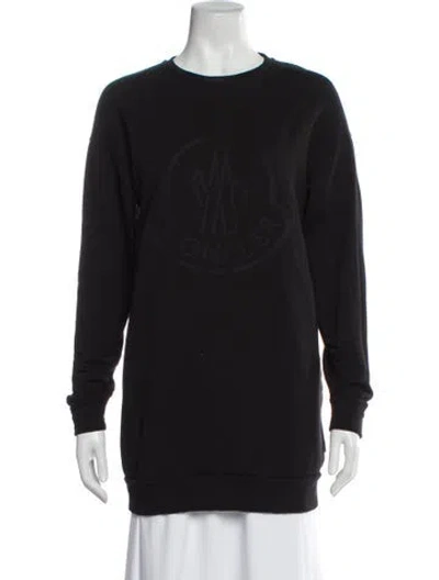 Pre-owned Moncler Crew Neck Long Sleeve Sweatshirt In Gray