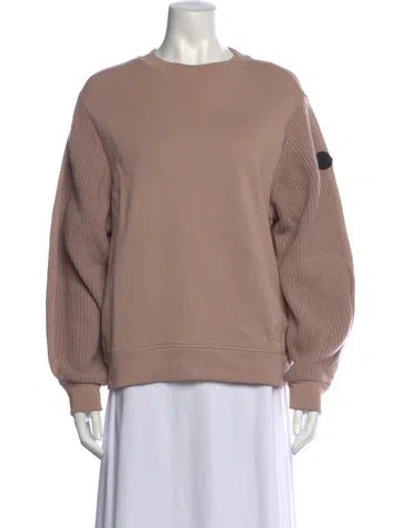 Pre-owned Moncler Crew Neck Long Sleeve Sweatshirt In Neutrals