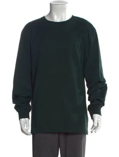 Pre-owned Moncler Crew Neck Long Sleeve T-shirt In Black