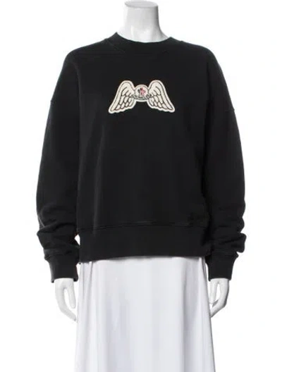 Pre-owned Moncler Crew Neck Midi Length Dress In Blue