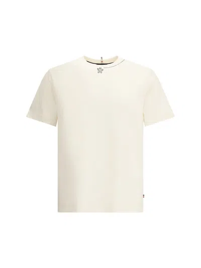 Moncler Crew-neck Printed Short-sleeve T-shirt In White