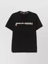 Moncler Crew Neck Short Sleeve Straight Hem T-shirt In Black