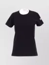 Moncler Women Cotton Jersey T-shirt With Logo Patch