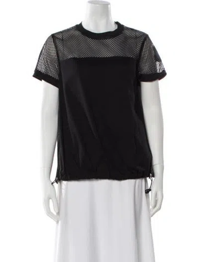Pre-owned Moncler Crew Neck Short Sleeve T-shirt In Black