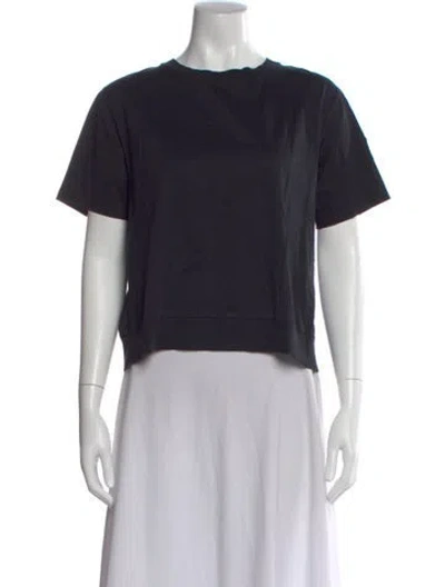 Pre-owned Moncler Crew Neck Short Sleeve T-shirt In Black