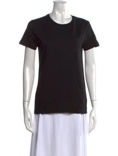 Pre-owned Moncler Crew Neck Short Sleeve T-shirt In Black