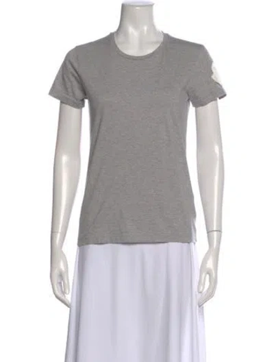 Pre-owned Moncler Crew Neck Short Sleeve T-shirt In Gray